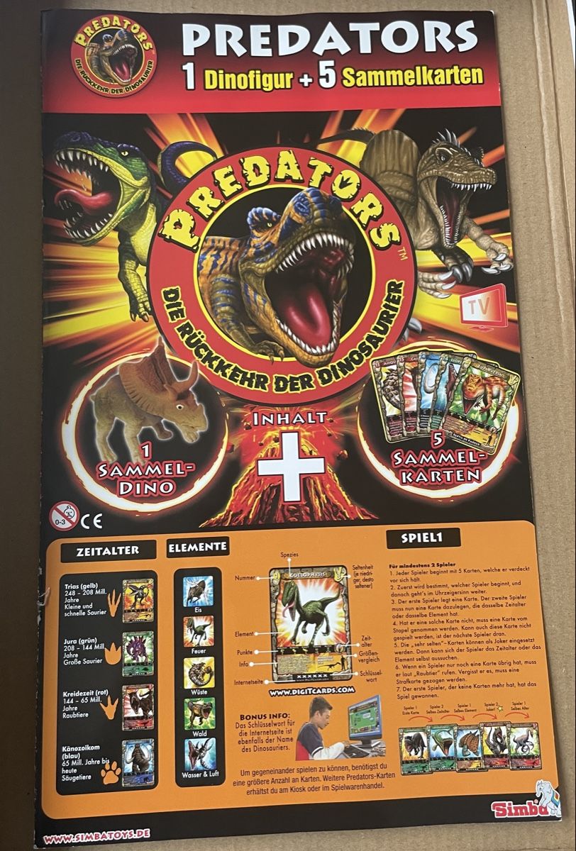 Carte collezionabili: Predators Sammelkarten – Nuovo (secondo la descrizione) da Therwil venduto da rubininio