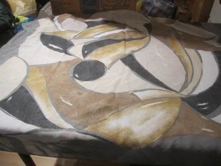 Foulard grau/ braun Töne
