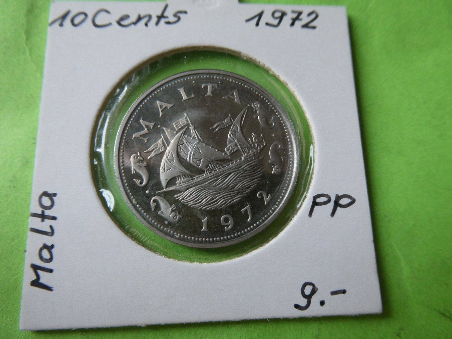 Toutes les monnaies: Malta 1972, 10 Cents   PP – D'occasion à Hinterforst par Rohusri