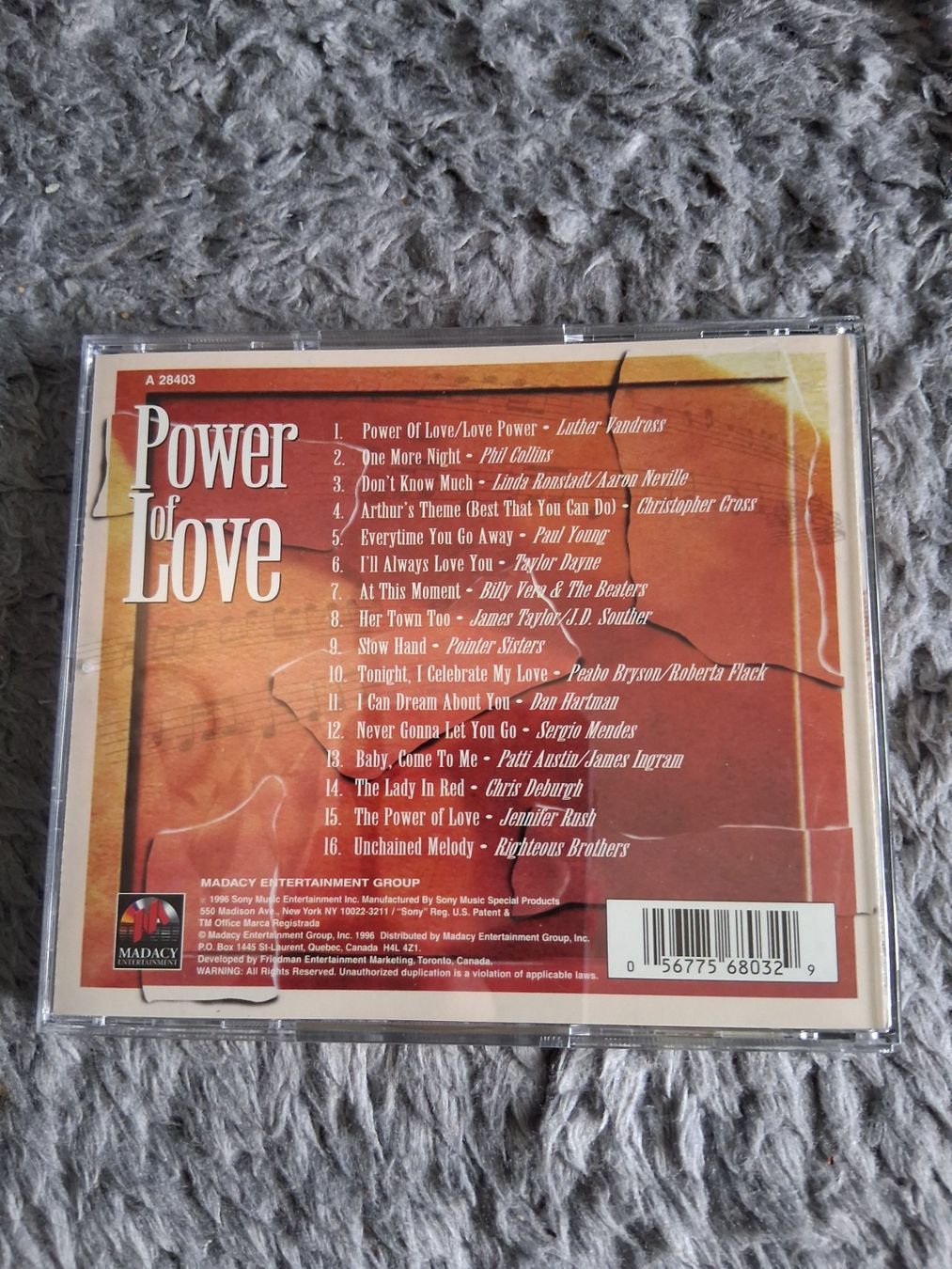 CD: POWER OF LOVE   COMPILATION   CD – Usato da Wetzikon ZH venduto da Ramones01 1