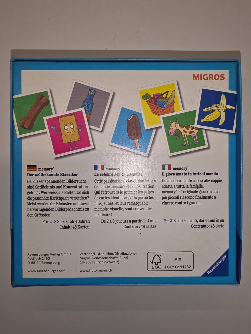Ravensburger Giochi: Ravensburger Memory - Migros Edition – Usato da Wolhusen venduto da wool-stuffLU 1