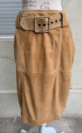 Superbe jupe midi crayon 100%daim SYLVIE SCHIMMEL Paris t.38