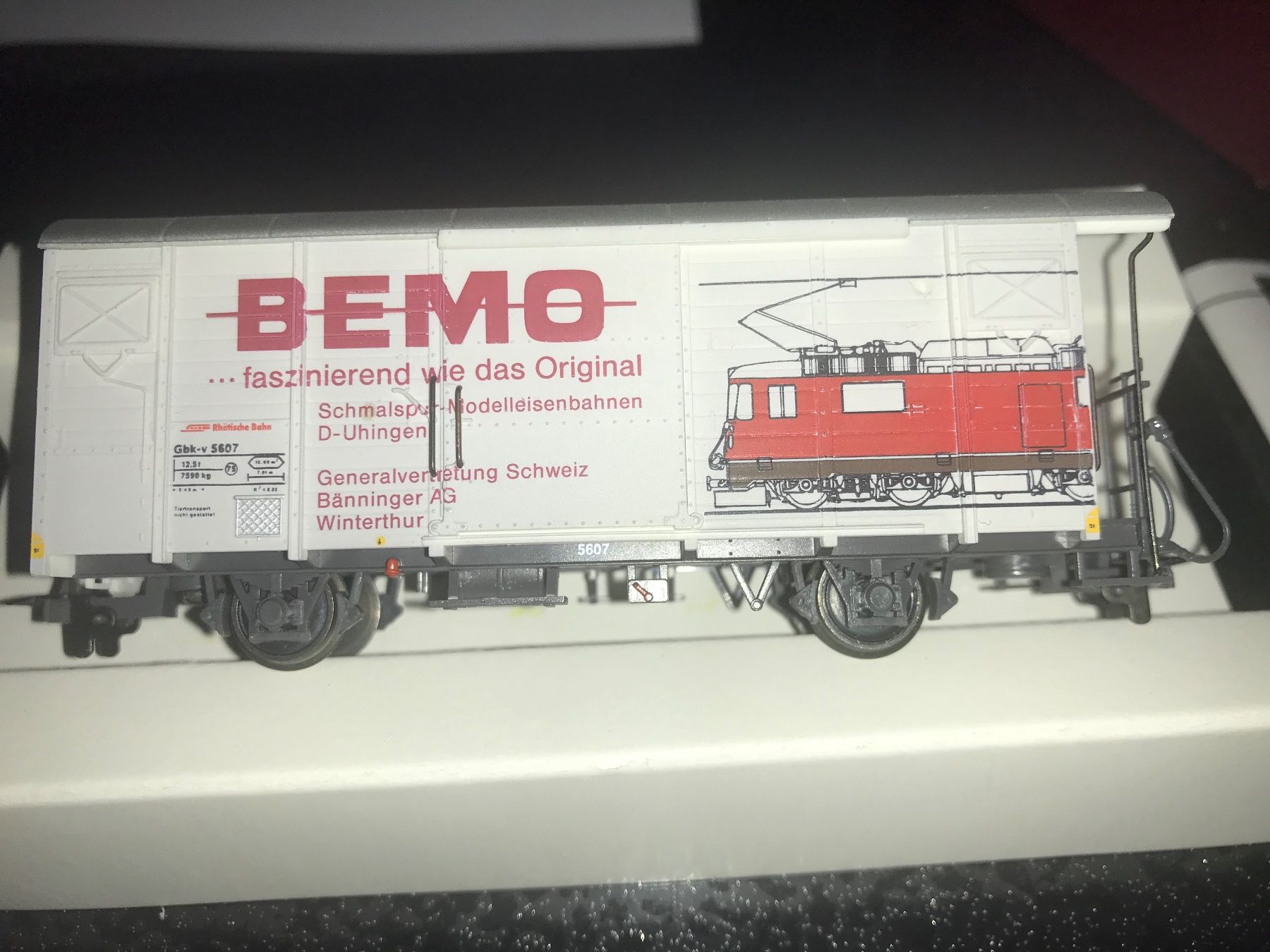 Bemo Modellini di ferrovie: Bemo , Gbk-v 5607 der RhB mit OVP – Usato da Glis venduto da 1Hector1 1
