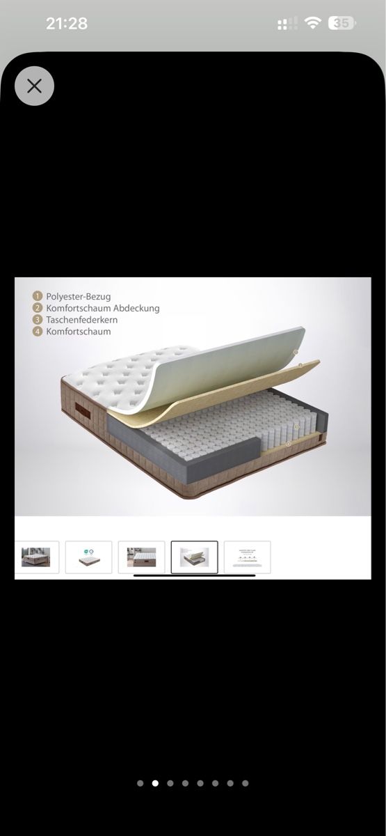 Materassi: Matratze 180x200 premium – Usato da Münchwilen TG venduto da wiolusia2 1