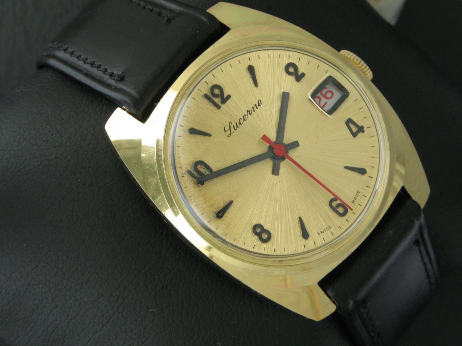 Orologi: Vintage LUCERNE Datum 1970 ungetragen – Nuovo (secondo la descrizione) da Hirzel venduto da Dukduk 1