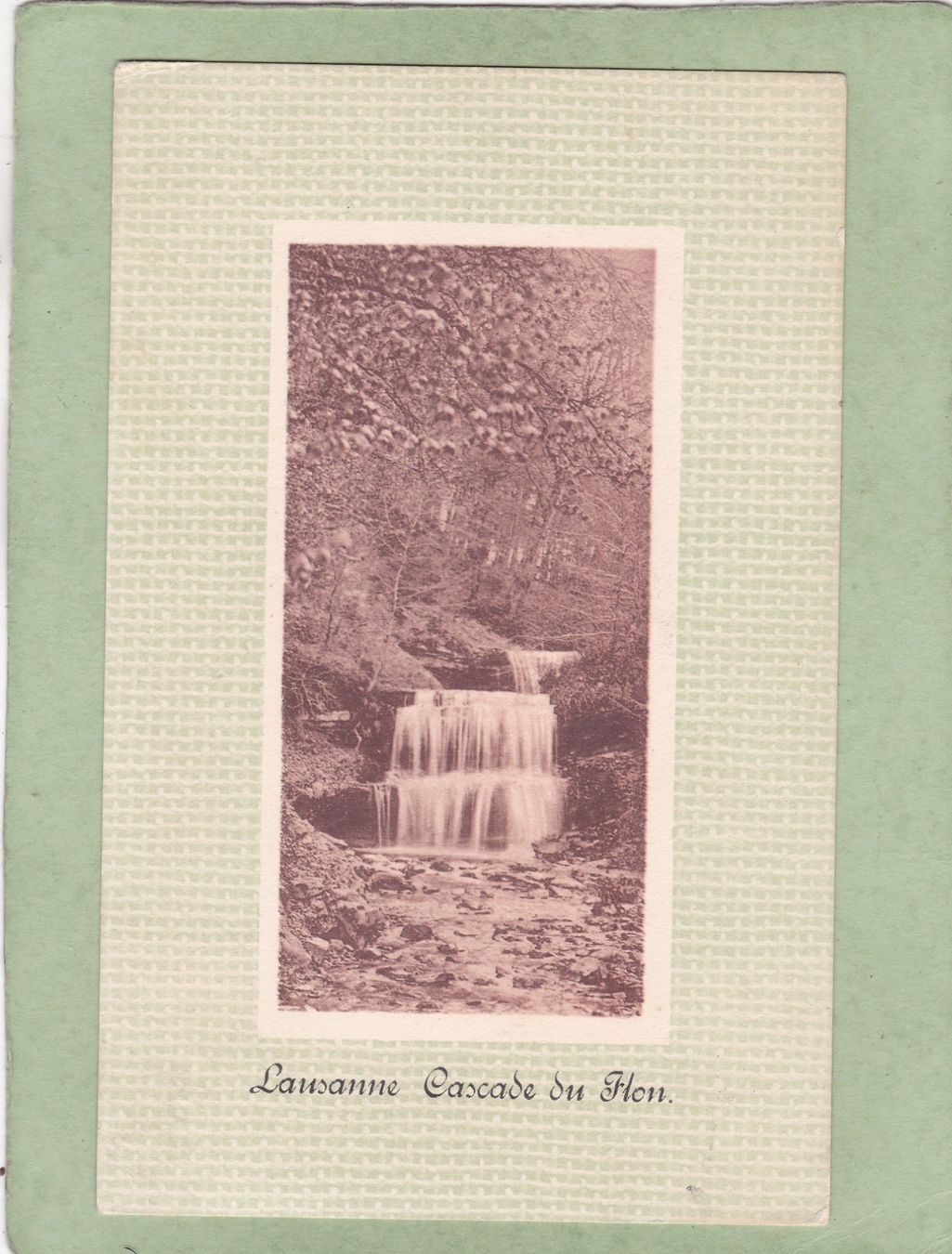 Ansichtskarten: Lausanne Cascade du Flon 1930 – Gebraucht aus Herisau von Lisegrat2008