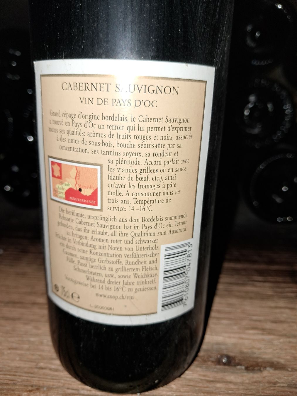 Vino: Cabernet-sauvignon pays d'oc 2002 – Nuovo e nell'imballaggio originale da Le locle venduto da juliensaran 2