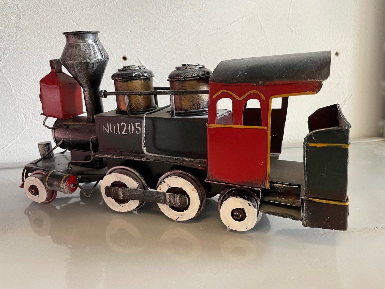 Modellini di ferrovie: Dampflokomotive Model Dampfloki metall – Nuovo e nell'imballaggio originale da Schaffhausen venduto da krokodilgena 3