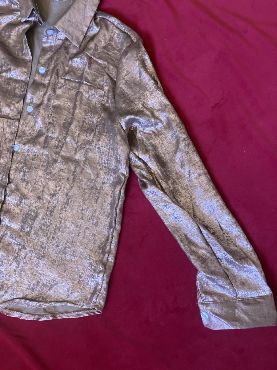 Blusen: Hemdbluse glänzend braun Groesse M neuwertig – Gebraucht aus Muralto von jac_hkz5 2