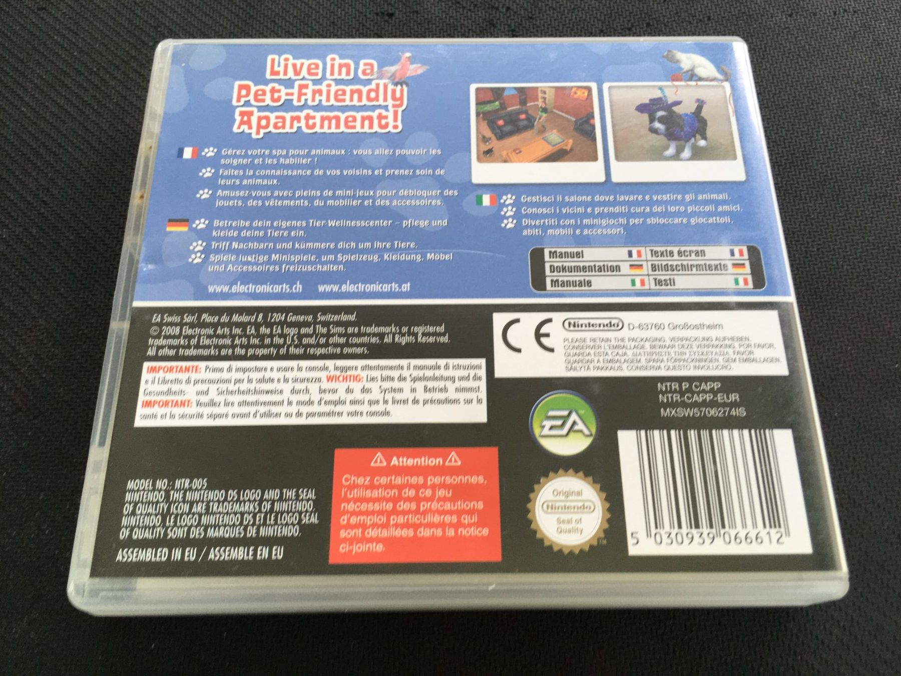 Nintendo Jeux: Sims 2 Apartment Pets - Nintendo DS – D'occasion à St.Gallen par Punktchen01 1