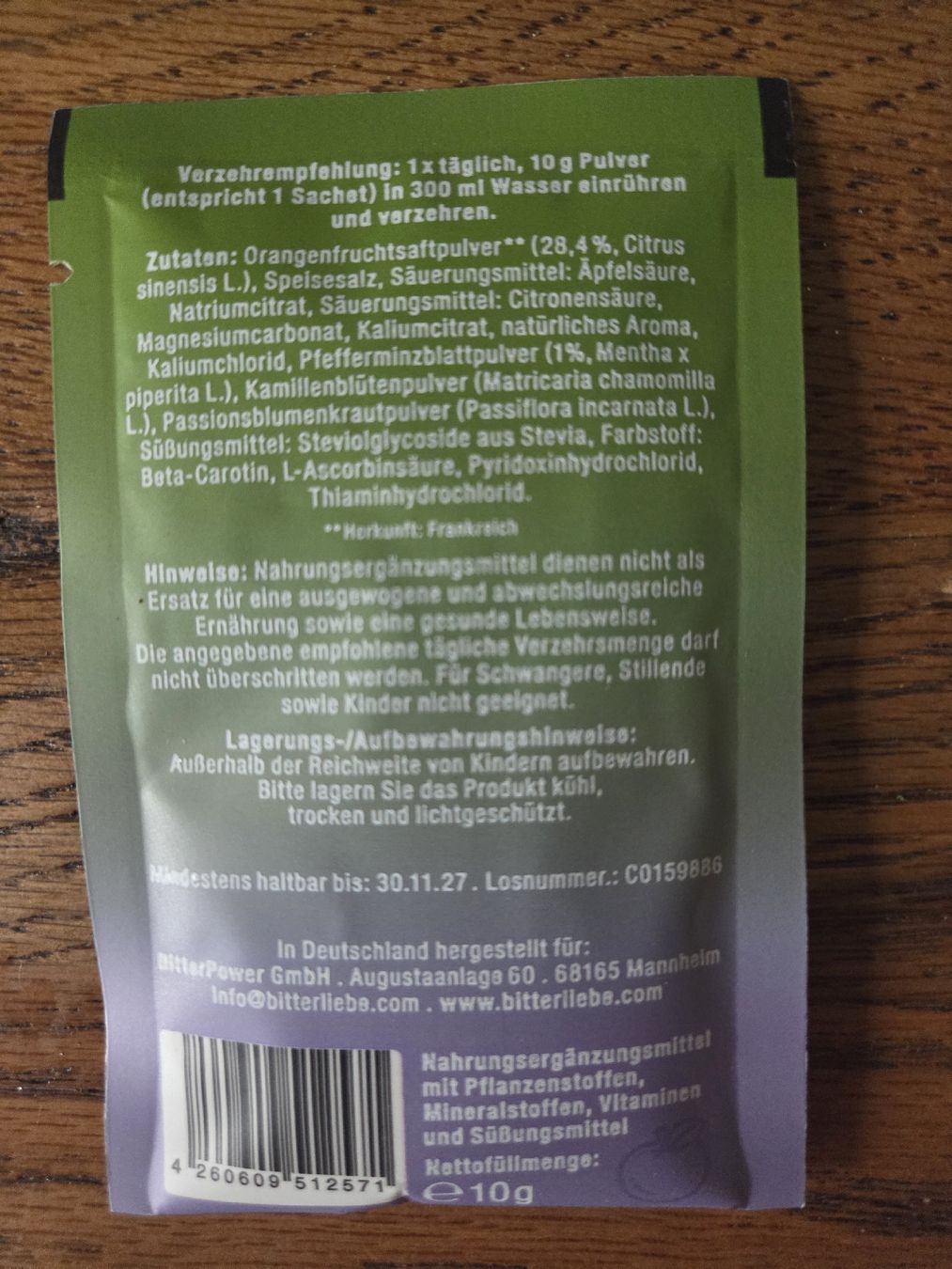 Cibi & Specialità: Bitterliebe Elektrolyte Komplex Orange - 19 Portionen! – Nuovo (secondo la descrizione) da Kriens venduto da Nats1 2