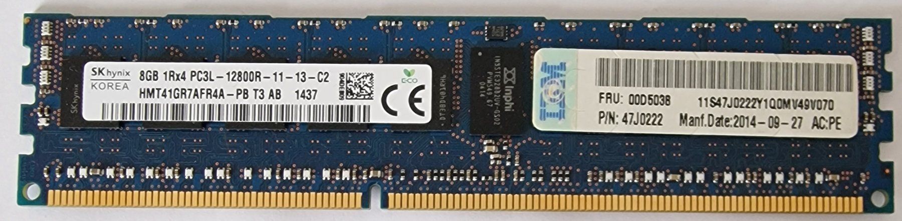 Memory / RAM: IBM 8GB RAM FRU00D5038 – Gebraucht aus Möriken AG von Flamingo73