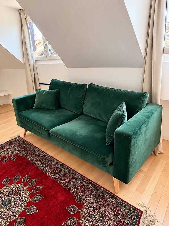 Sofas: Grünes Samtsofa – Gebraucht aus Zürich von hen_f5kl