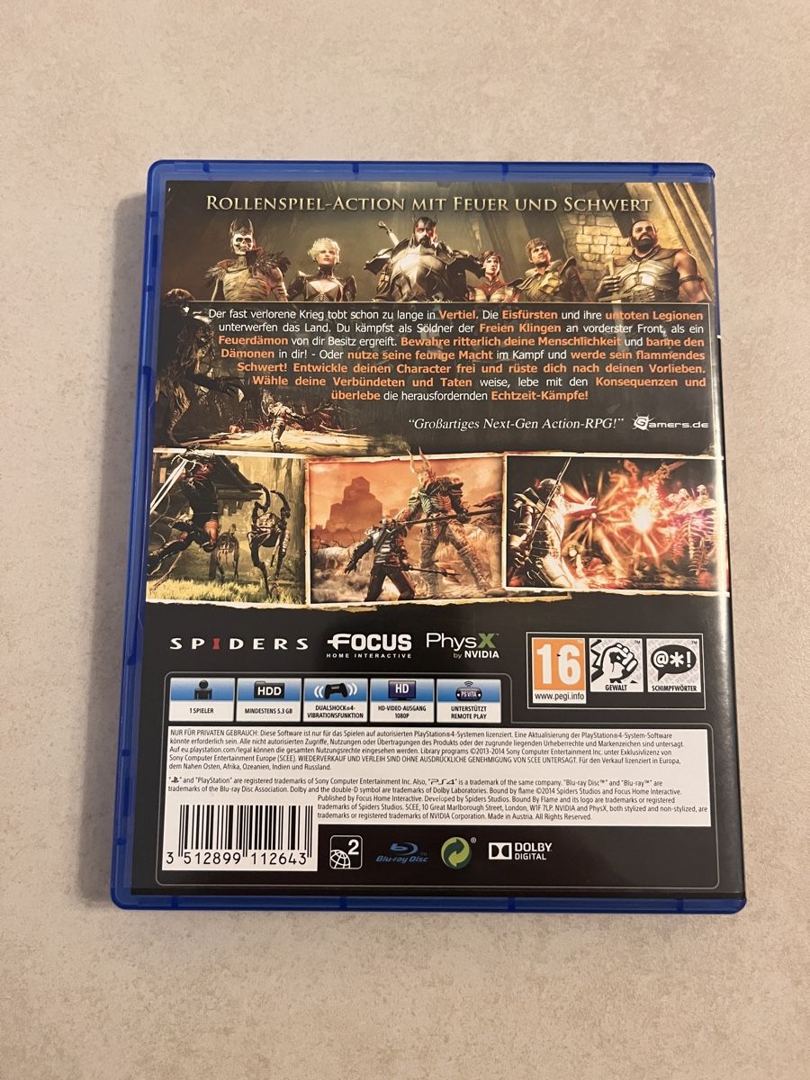 Giochi: Bound by Flame PS 4 – Usato da Suhr venduto da SchnapperCH 1