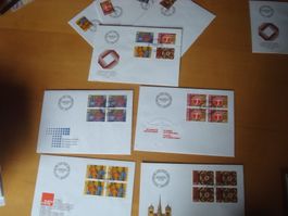 CH 1981 FDC Serie einzeln und 4er AB NUR 90 RP