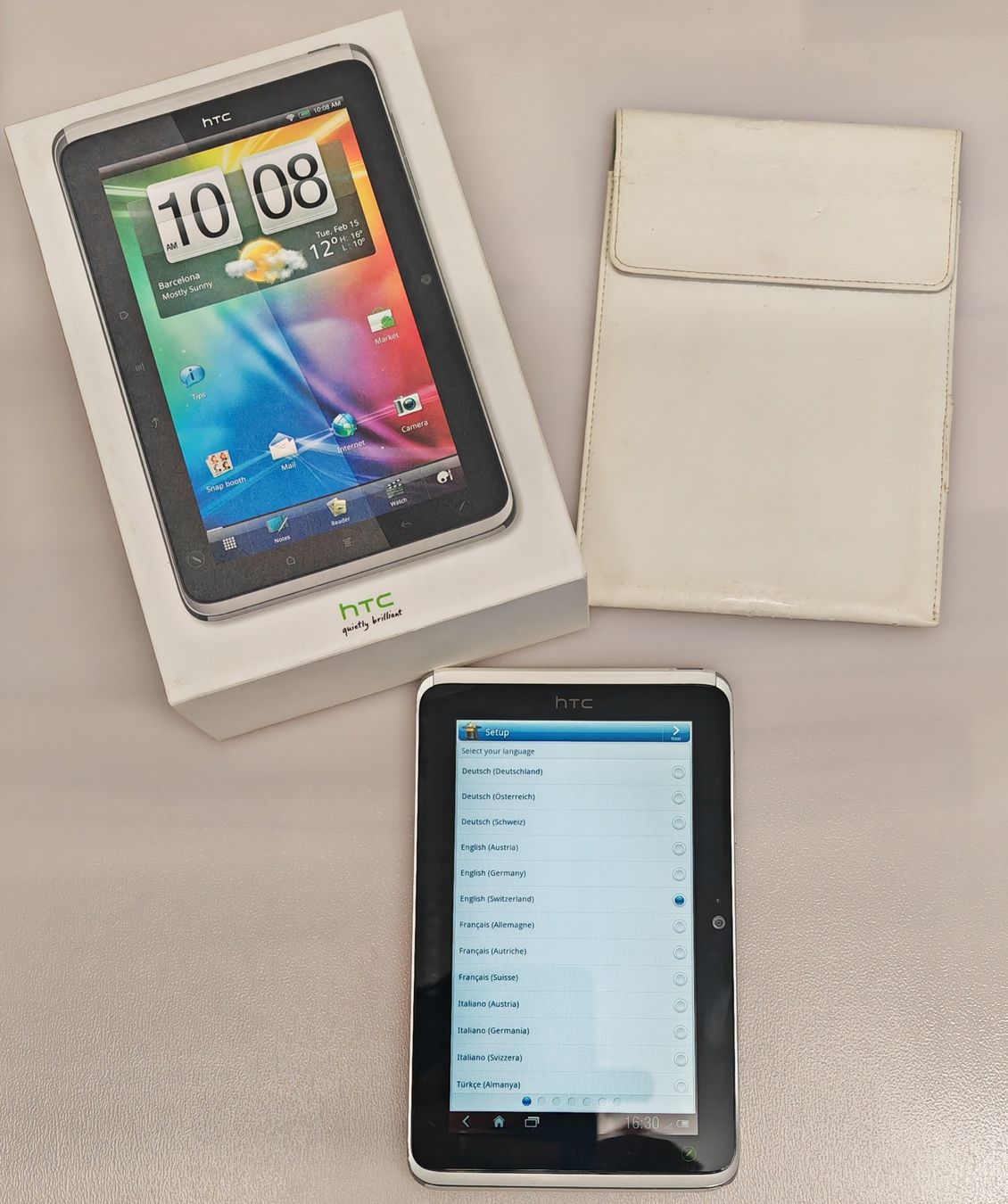 HTC Tablet PC: HTC Flyer Tablet mit Hülle, guter Zustand – Usato da Rheinsulz venduto da Dred