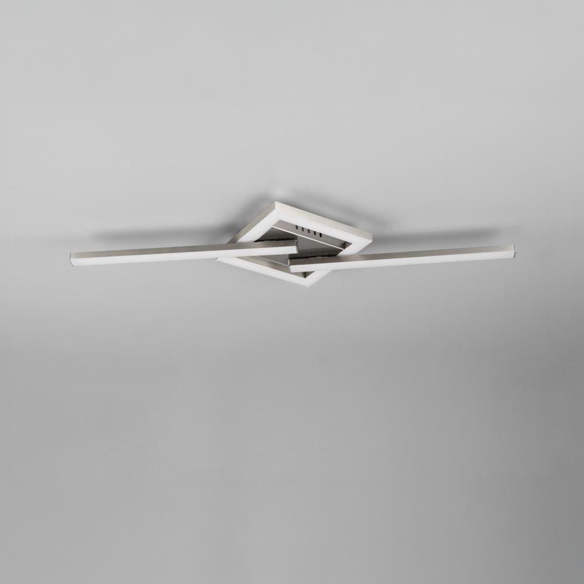 Kronleuchter & Deckenlampen: LED Deckenleuchte, Nickel, 55 cm x 16 cm – Neu (gemäss Beschreibung) aus Kreuzlingen von Smart-Light 3