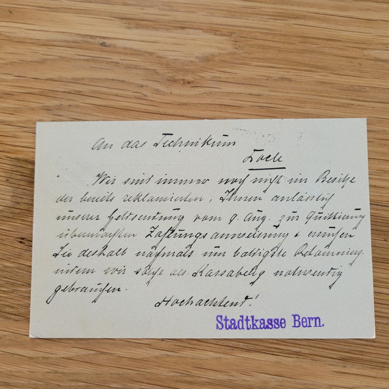 Cartoline postali: GS Le Locle Bern 1911 – Usato da Biel/Bienne venduto da Destockweb 1