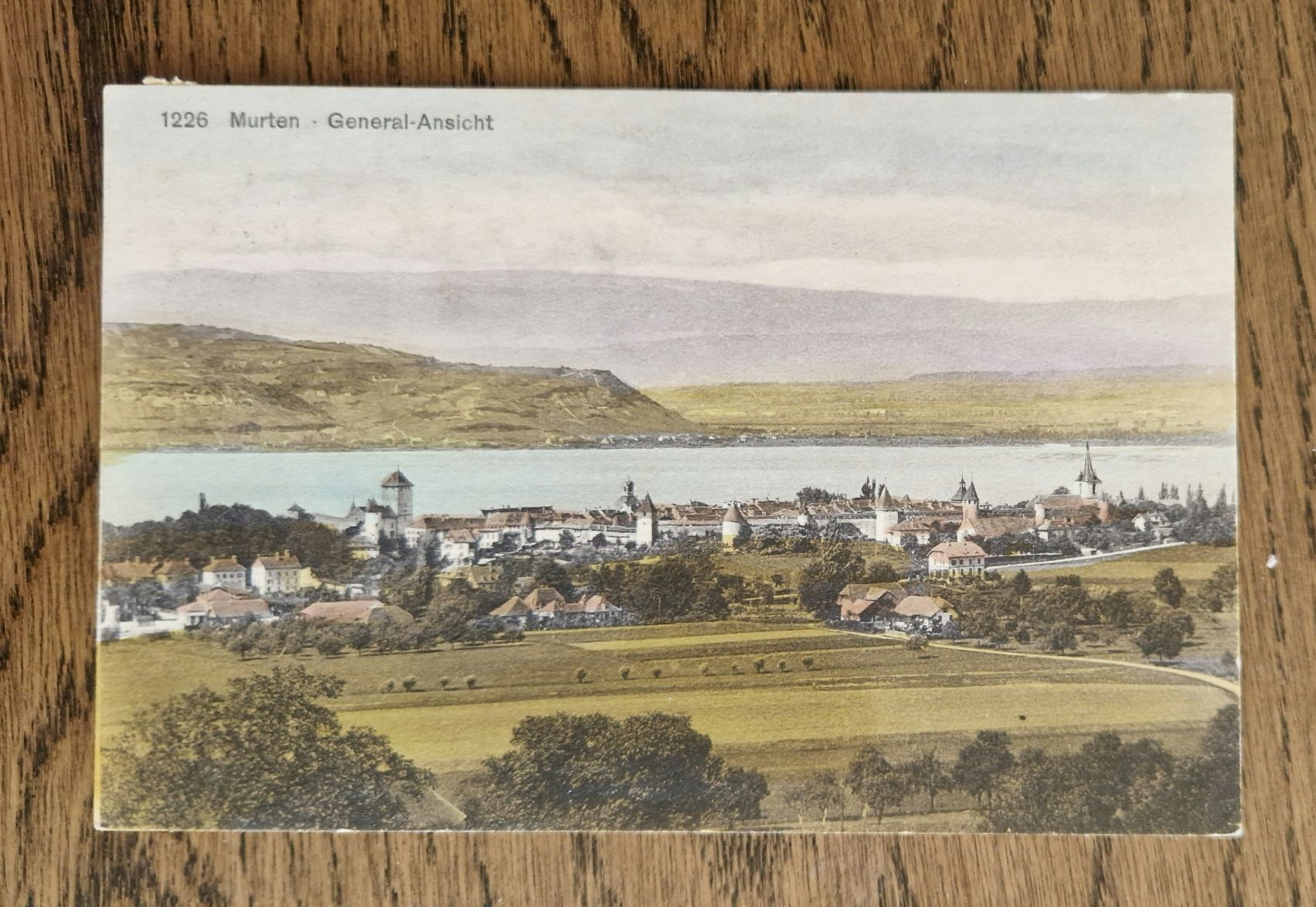 Cartoline postali: Murten, General-Ansicht 1921 – Usato da Ebikon venduto da Donar50