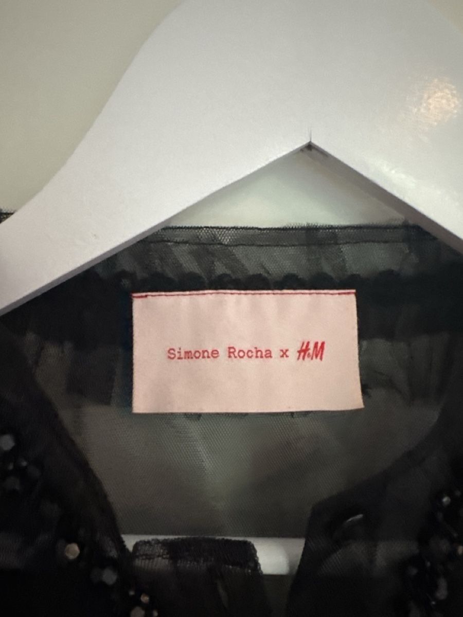 Camicette: Simone Rocha x H&M Black Tulle Blouse Size 36 – Nuovo (secondo la descrizione) da Zürich venduto da dan_ztl5 4