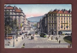 GENEVE - Rue du Mont Blanc - Tram