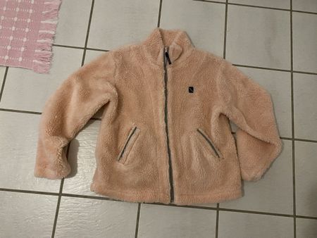 Kuschelige Teddyfell Jacke, Grösse S rosa