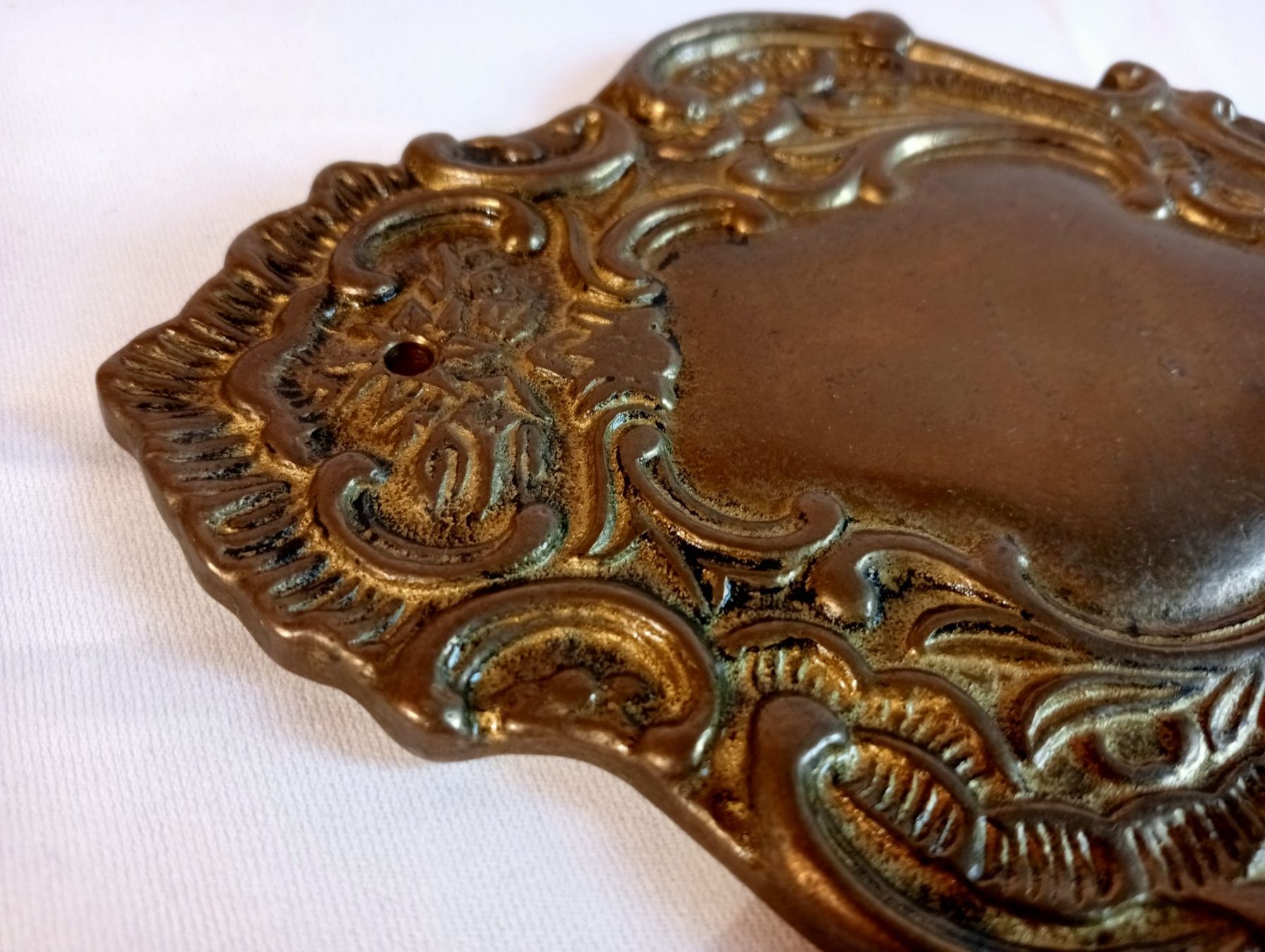 Portacandele: Antiker Wandkerzenhalter aus Messing oder Bronze 818 Gramm – Usato da Oberdorf BL venduto da Barocki888 4