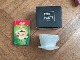 Moritz & Moritz Kaffeefilter Porzellan VERSAND 9.-