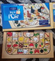 Jeu de l'Oie, coffret pliant en bois, vintage!