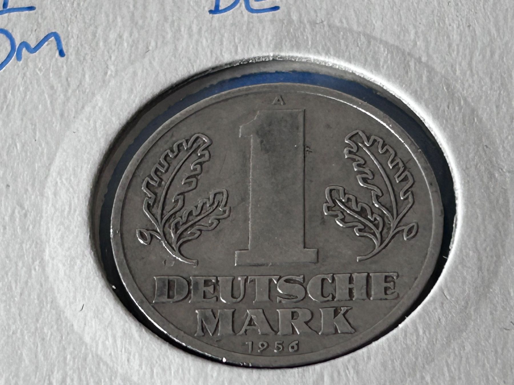 Tutti le monete: Germany - 1 Deutsche Mark 1956 – Usato da Corcelles NE venduto da AJKader