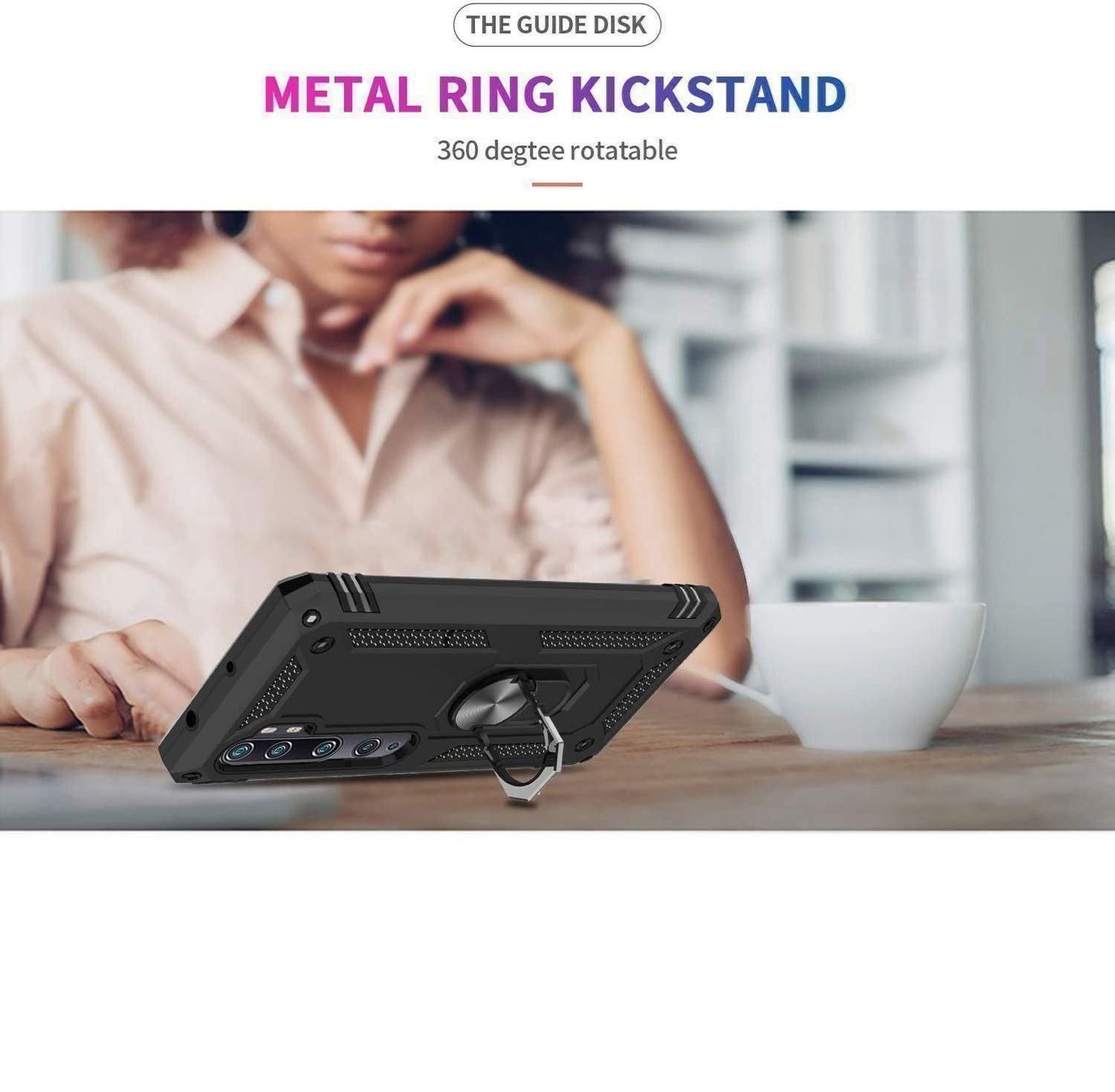 Cover & Protezioni schermo: Xiaomi Mi Note 10 Lite Hülle Etui Ring Case Magnet Cover – Nuovo e nell'imballaggio originale da Volketswil venduto da coverandmore 6