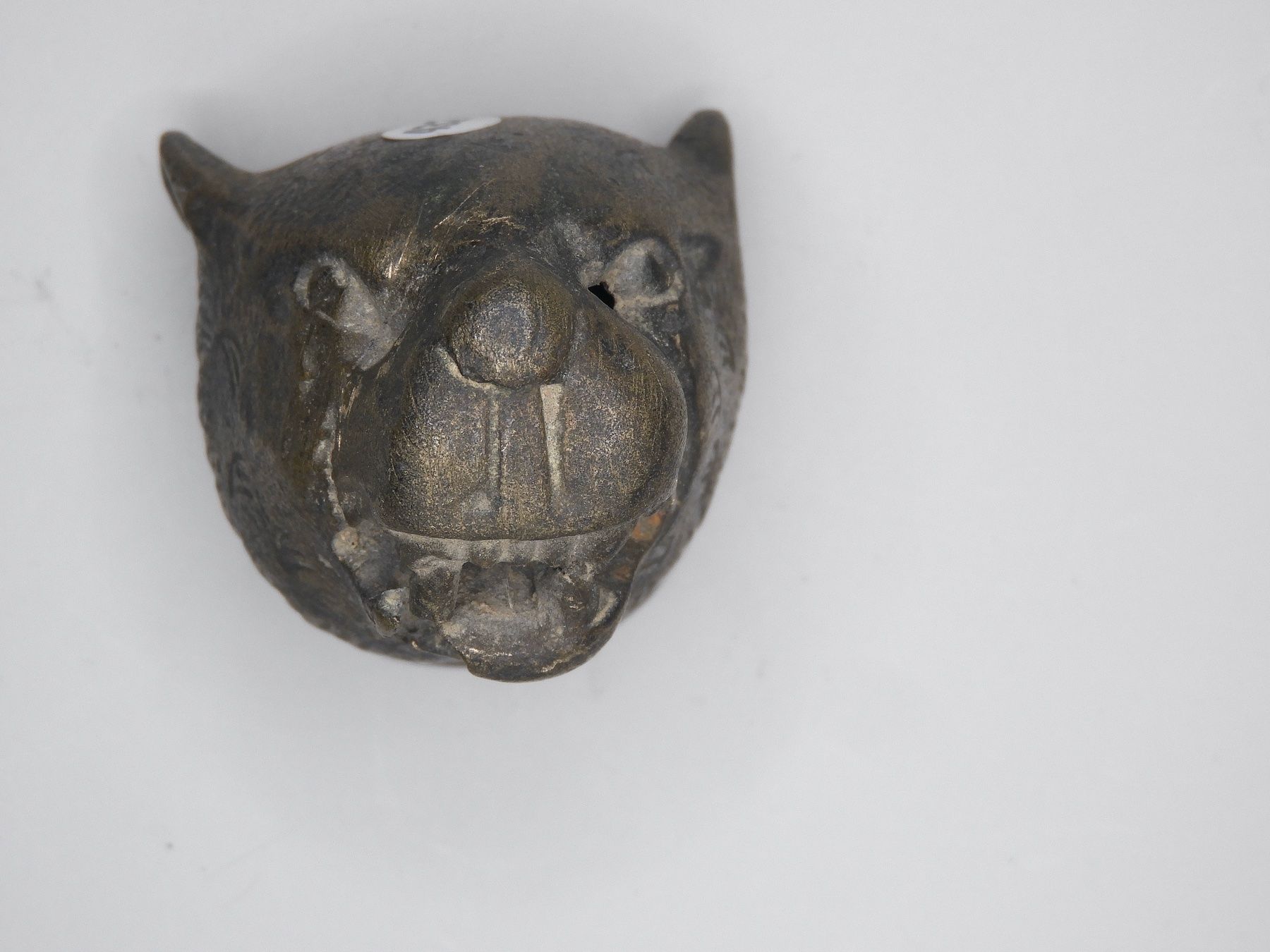 Statuette: Antiker Kopf einer Wildkatze aus Bronze – Usato da Horw venduto da luzernicus 6