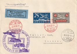 Touristikkongress 1933, Sonderflug von Genf nach Zürich
