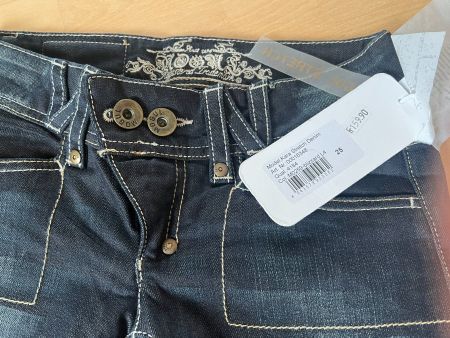 MOGUL Damen Jeans in Gr. 25, Blau, NEU