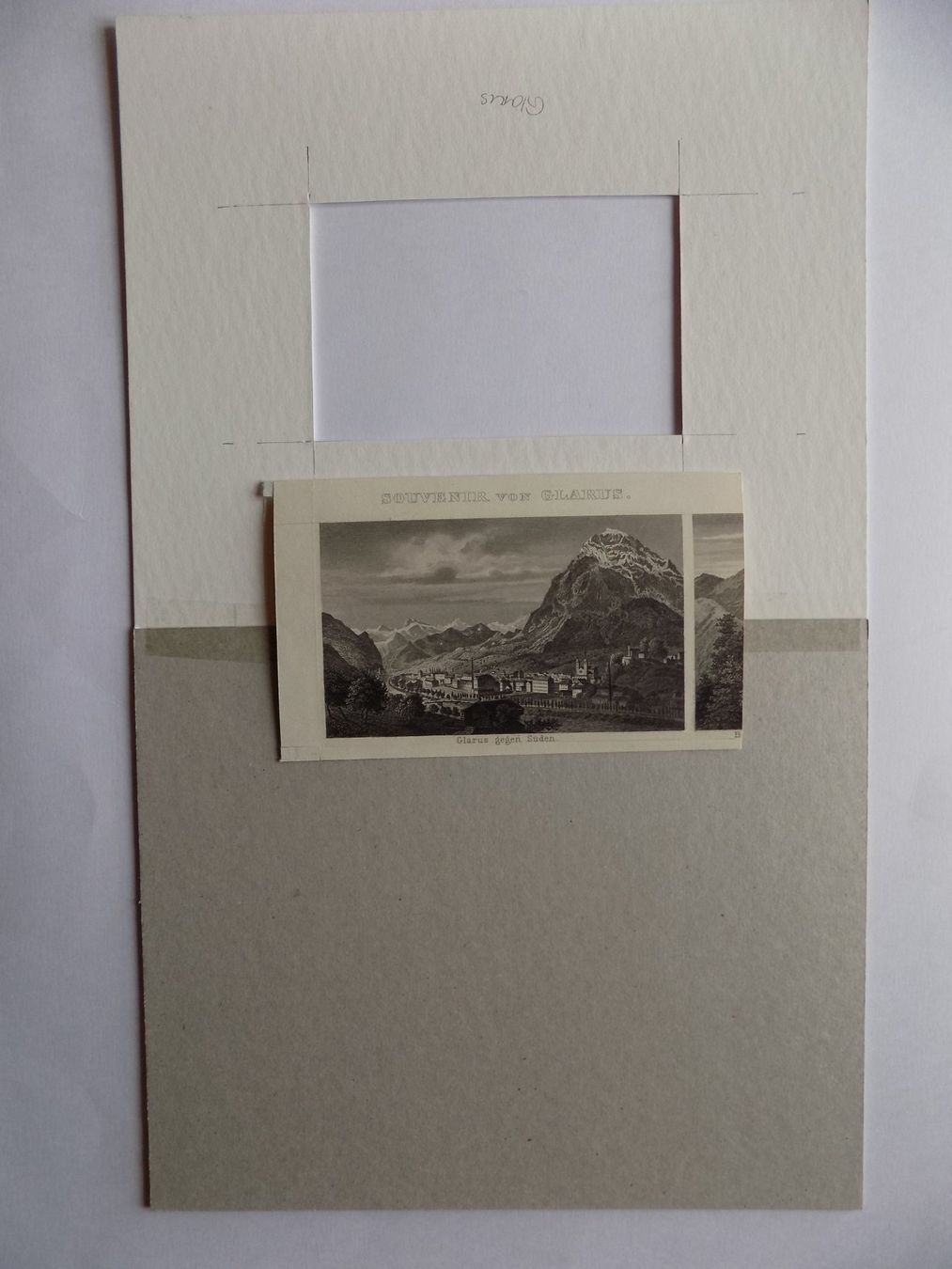 Incisioni: Glarus gegen Süden Passepartout – Usato da Risch venduto da Rischli15 4