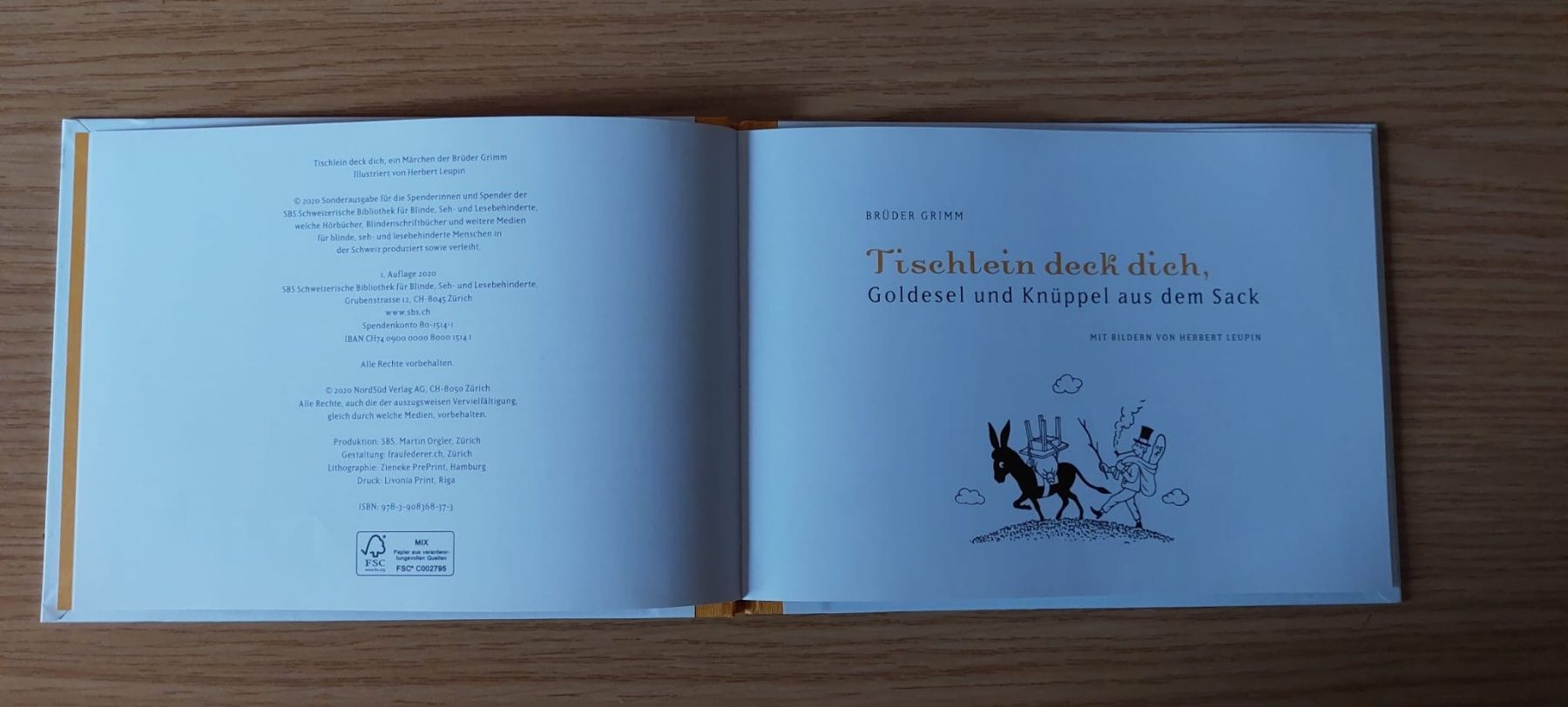 Libri: Brüder Grimm: Tischlein deck dich mit Bildern von Herbert – Usato da Urtenen-Schönbühl venduto da Kahru 2
