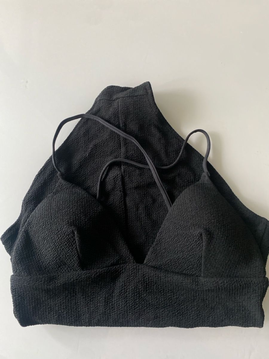 H&M Costumi da bagno & Bikini: Maillot de bain noir texturé, taille S, état impeccable! – Nuovo (secondo la descrizione) da Geneve venduto da pat_p76n 2