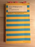 Goethe Faust Der Tragoedie Erster Teil XL Reclam