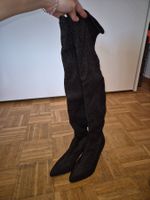👢Bottes hautes Buffalo noires pailletées, taille 37