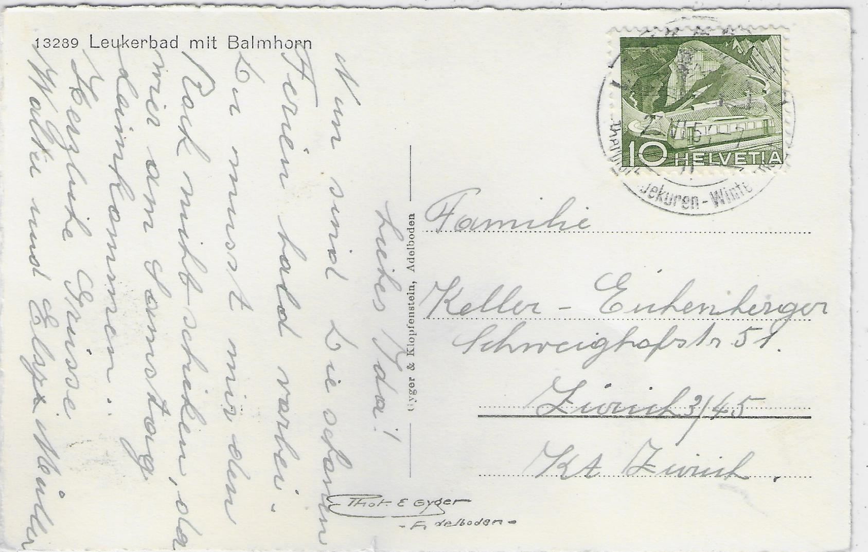 Cartes postales: Leukerbad mit Balmhorn – Antique à Ettingen par Kartenplanet 1