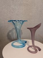 Grand vase tulipe bleu