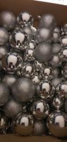 Grosses Set: Silberne Weihnachtskugeln - Top Zustand!
