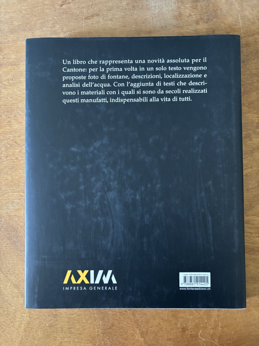 Bücher: Acqua, Granito e Larice: Tessiner Brunnen – Gebraucht aus Zürich von WWehrle 3