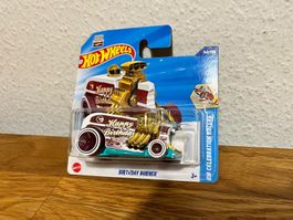 Hot Wheels Birthday Burner, Treasure Hunt, OVP, gem. Bilder
