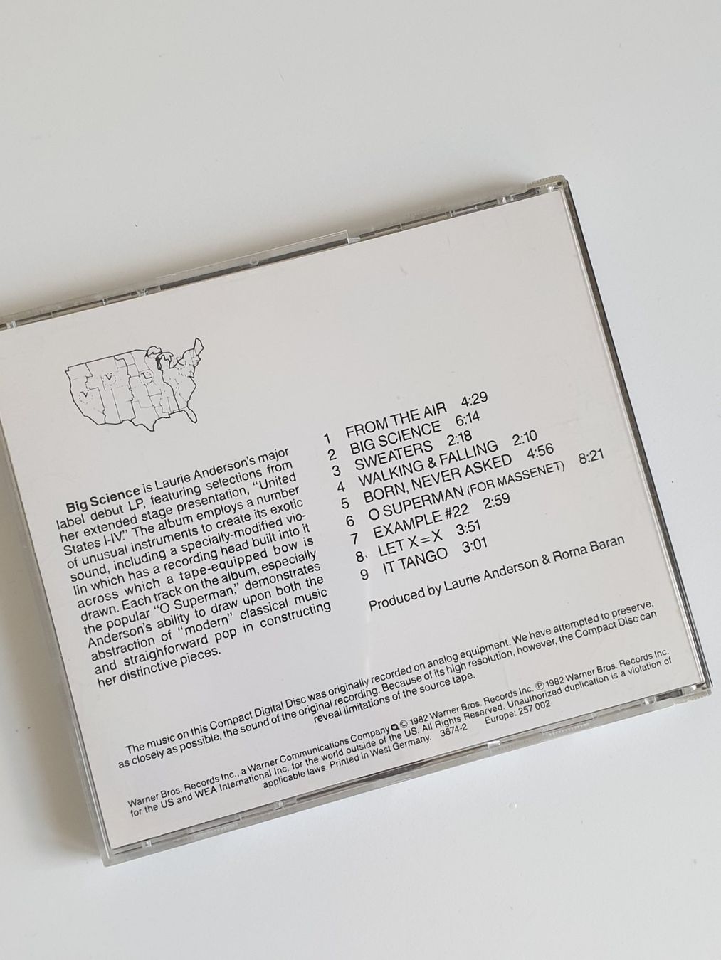 CD: CD "Big Science" von Laurie Anderson – Usato da Uster venduto da Andreas7 1