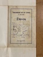Topografische Karte der Schweiz 1:100 000 - Davos Jahr 1934