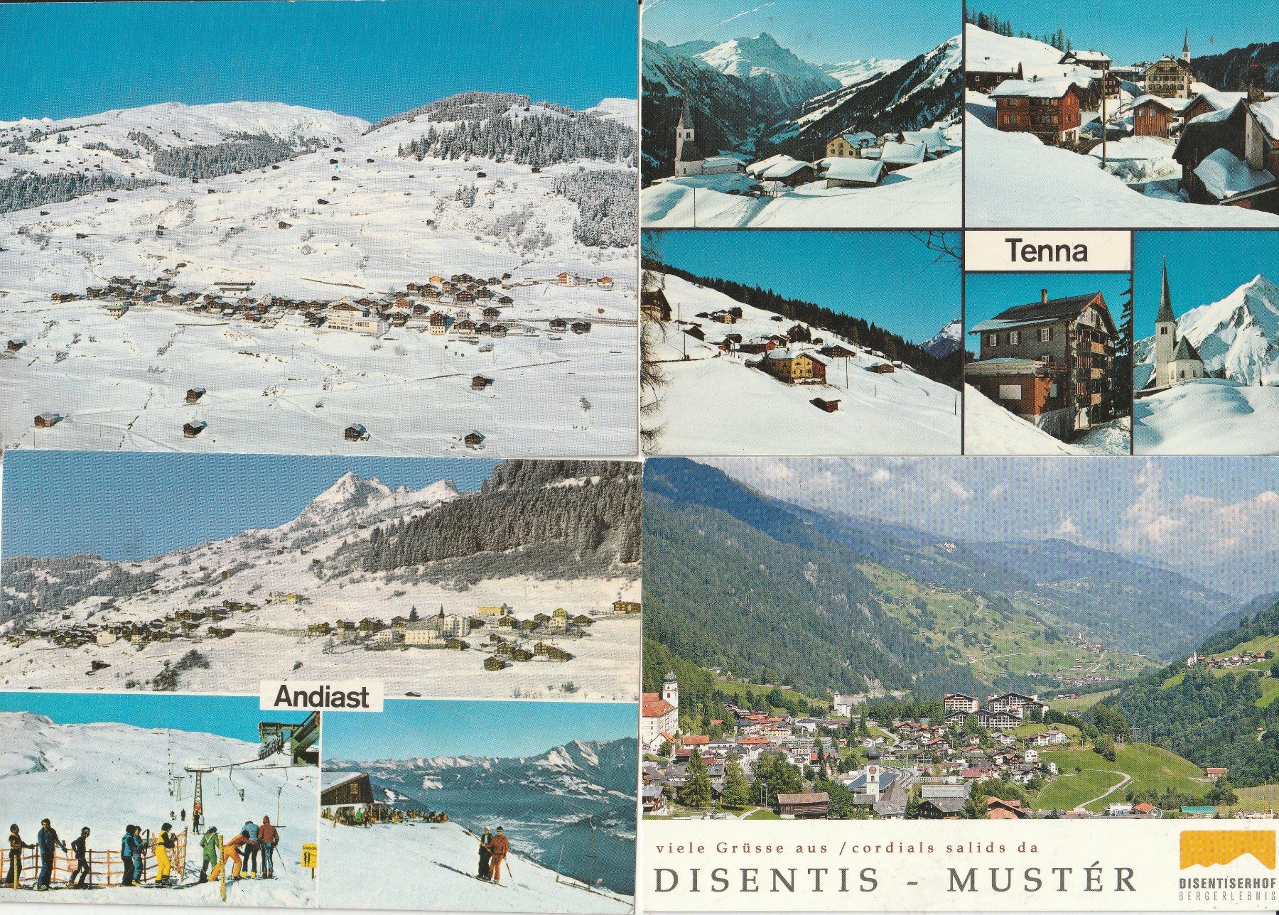 Cartoline postali: 24 AK. Dörfer-Ortschaften Graubünden – Usato da Lumbrein venduto da made02 9
