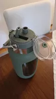 2,5L Glas trinkflasche mit strohhalm