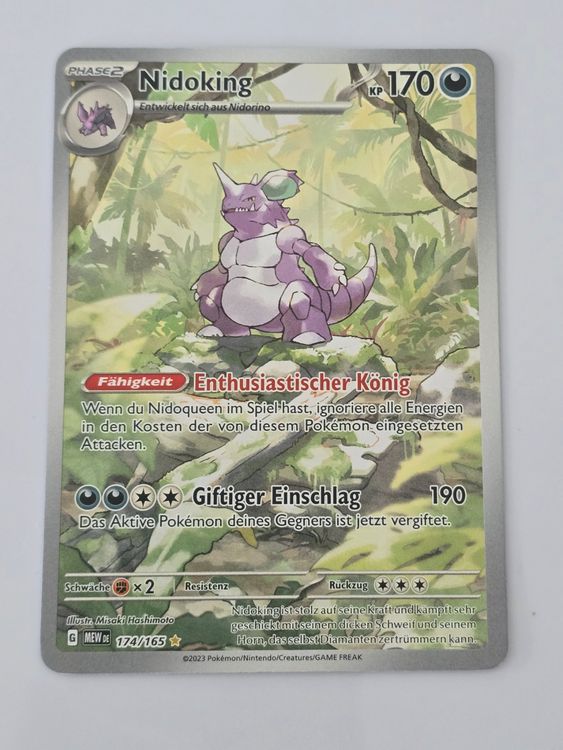 Pokémon Carte collezionabili: 🇩🇪 Pokemon 151 》Nidoking 174/165 – Nuovo (secondo la descrizione) da Niederbipp venduto da meriva88
