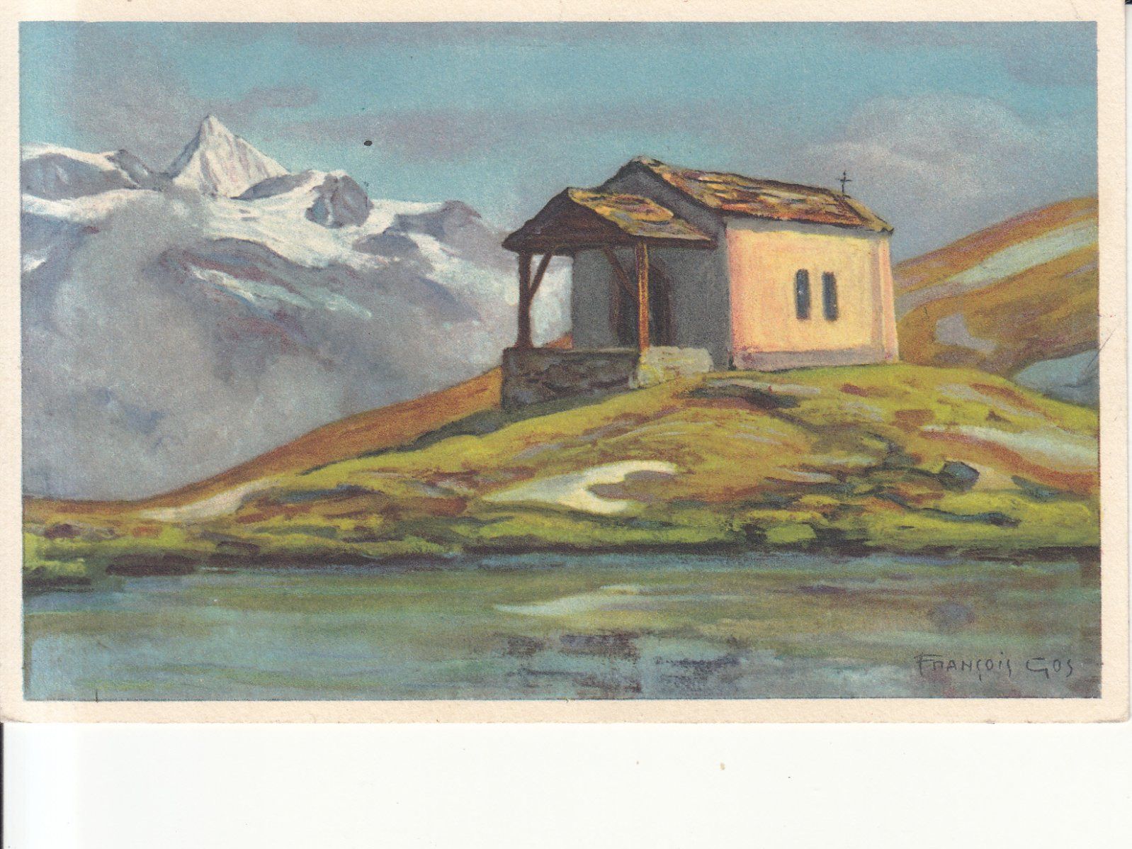 Ansichtskarten: Lac Noir Chapelle 1932 – Gebraucht aus Bürglen TG von StampGraf